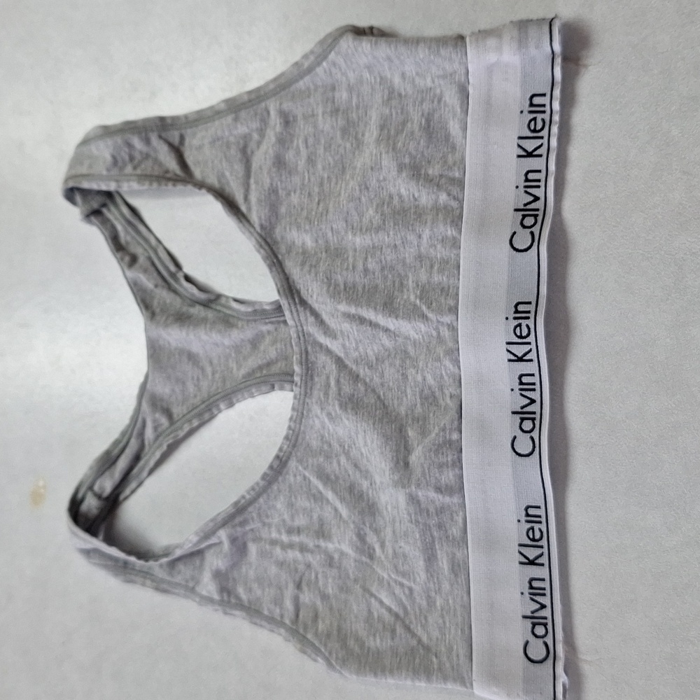 Calvin Klein Grey Sports Bra Size S